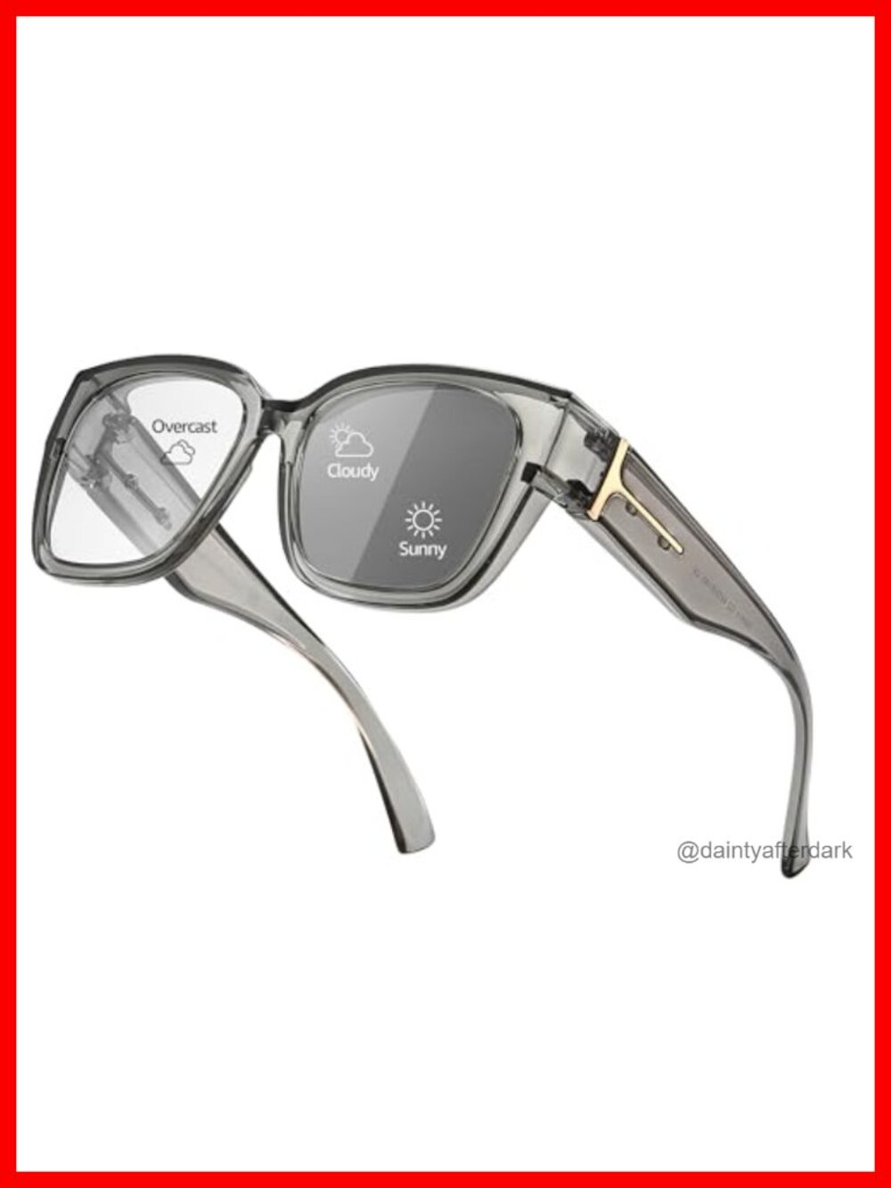 Polarized Photochromic Fit Over Sunglasses UV400 TR90 Lightweight